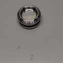 Round Sliding Glass Door Handle, 304 Stainless Steel Back-to-Back Bathroom Door Handles Pull Knob 2.3" OD with Screw for Shower Balcony Office Sliding Doors, Silver