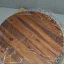 18" Acacia Wood Lazy Susan for Table Top - Wooden Turntable Serving Tray for Charcuterie Boards Cheese Board - Extra Large Round Lazy Susan Organizer - Kitchen Revolution for Countertop