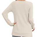 Womens Tops Long Sleeve T-shirts Casual Blouses Dressy Crewneck Tunic Fashion Shirt (XL, Blue White Flowers)