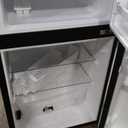 3.1 Cu.Ft Mini Fridge with Freezer, 2 Door Compact Refrigerator, Mini Fridge with Adjustable Removable Glass Shelves for Bedroom, Office, Dorm or Apartment, Stainless Steel (Silver)