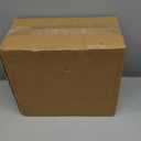 IEEK Small Waste Basket Slim Trash Can 3.2 Gallon/12L Clear and White Garbage Can Rectangle Plastic Wastebaskets Container Bin for Narrow Spaces Office,Bathroom, Bedroom,Kitchen,Living Room,Study