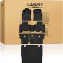 LASFIT Floor Mats&Cargo Mat for Toyota 4Runner 2013-2024 (Only for 5 Seats) Backrest Mats All Weather TPE Mats Custom Fit Floor Liners for Toyota 5th gen 4 Runner 1st & 2nd Row Full Set Car Mats