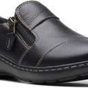 Clarks Women's Cora Harbor Loafers (8, Black Leather)