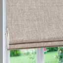 Artdix Custom Roman Shades, Fabric Blackout Cordless Roman Shade for Window | Block UV Rays, Easy To Install, Washable and Replaceable, Good For Bathroom, French Door, Kitchen Windows, 118"L x 98"W