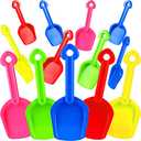 Gejoy 12 Pcs Sand Shovels for Kids Plastic Beach Shovels Bulk 7.7'' Colorful Toy Scoop Set Summer Beach Toys, Random Colors