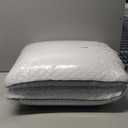 Gel Memory Foam Pillows Standard Size Set of 2, Medium Firm Orthopedic Pillow for Neck, Shoulder Pain Relief, Cooling Support for Side, Back, Stomach Sleepers, Breathable Washable Cover (White)