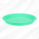 2 x HARFINGTON Plastic Plant Saucer 10.5" Round Drip Trays Flower Pot Saucers Flower Base Bottom Drainage Tray for Indoors Outdoors Planters, Green