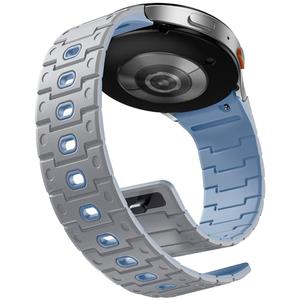 Bandletic Silicone Magnetic Band Compatible with Samsung Galaxy Watch 7 6 5 4 FE 40mm 44mm/Watch 6 4 Classic 43mm 47mm 42mm 46mm/Watch 5 Pro 45mm, 20mm No Gap Soft Sport Strap for Men Women