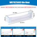 WR71X25603 Bin-Door Compatible with General Electric Monogram. WR71X25603 Refrigerator Door Bin Replace AP5986500 WR71X10428 4362260 PS11726970 945735 AH651975 EA651975 PS658