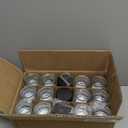 2oz Jars with Lids, HOA Kinh 30 Pack Clear Glass Jars Empty Cosmetic Containers Round Airtight Glass Jar with Inner Liners and black Lids for Storing Lotions, Powders, and Ointments