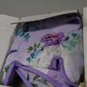 2 in 1 Infant Car Seat Insert, Car Seat Head Support Baby Girls Boys, Soft Newborn Carseat Insert Cushion, Perfect for Carseats, Strollers, Swings (Purple Flower)