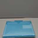 3 Pack Expanding File Folder, Pocket Document Organizer with Snap Closure and Labels (Letter Size, Blue)