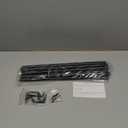 Alskarhem Black Curtain Rods for Windows 30 to 116 Inch,5/8 Inch Small Curtain Rod Set With Brackets