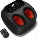 Medisana Shiatsu Foot Massager with Heat, Air Compression, Kneading & Negative Ion for Plantar Fasciitis, Neuropathy, Wireless Control, Birthday Christmax Gifts for Women Men, Up to Foot Size 13