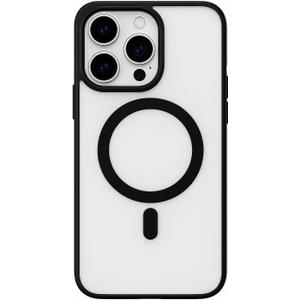 Magnetic for iPhone 16 Pro Max Case 6.9-Inch, Shockproof Phone Cover, Solid Color Matte TPU Frame, (Black) for iPhone 16 Pro Max Clear Case, Cover for iPhone 16 Pro Max