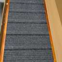 Adjustable Dog Ramp for Bed - Foldable Wooden Ramp for Dogs to Get on Bed, Couch, or Car with 16.5" Wide Walking Space (Walnut Wood with Gray Carpet, Large)