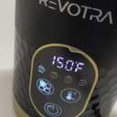REVOTRA Milk Frother, 4in1 Electric Foam Maker with Touchscreen & Temp Display, Hot & Cold Milk Steamer with NonStick Coating, Silent Operation for Coffee, Latte, Cappuccino, Matcha, Hot Chocolate
