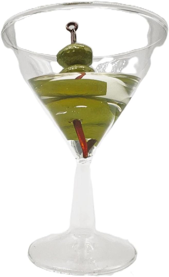 Raz 5.5" Martini Christmas Ornament 3953047