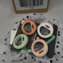 Tommee Tippee Breast-Like Pacifier, 0-6 Months, Symmetrical Design, Natural Breast-Like Baglet, BPA-Free Binkies, Rose/Green/Cream, Pack of 4