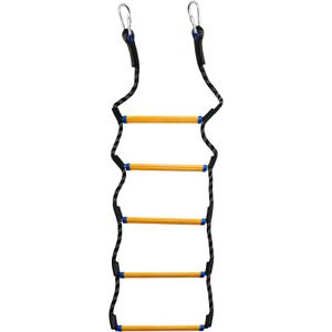 Boat Rope Ladder, 4 Step Heavy Duty 880lbs Strength Climbing Marine Rope Ladder with Reinforced Steps, Perfect for Inflatable Boat, Kayak, Motorboat, Canoeing
