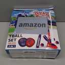 Hepoasky 3-in-1 Kids T-Ball Set for Toddlers 3-5 with Fixed Tee Ball Stand, Baseball Launcher, Toss and Catch Ball Game - Outdoor Sports Toy Gift for Boys and Girls