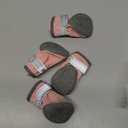 QUMY Dog Shoes for Dogs, Puppy Dog Boots & Paw Protectors for Winter Snowy Day, Summer Hot Pavement, Waterproof in Rainy Weather, Ourdoor Walking, Indoor Hardfloors Skid-Resistant Sole Pink 2 (size 2: 1.59"x1.18"(L*W))