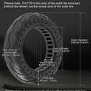 10 x 2.5 Inches Electric Scooter Tire 60/70-6.5 Solid Tire Fit for Ninebot Max G30P G30LP~Gotrax G5 G6~Hiboy Max 3~Hover 1 Alpha~Zero10X~OKAI Neon Pro, 10" Anti-explosion Replacement Wheel