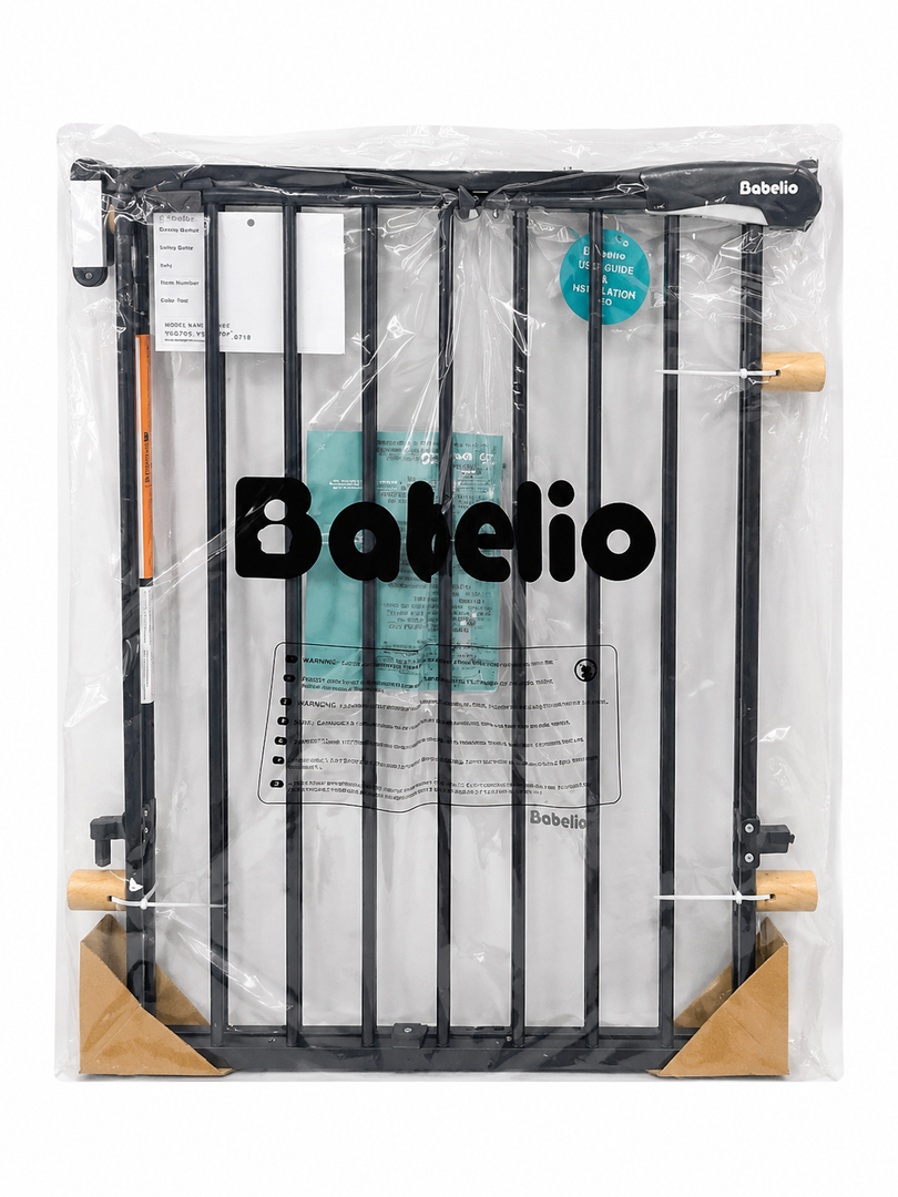 Babelio Baby Gate, 26-43in, Black