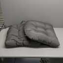 Patio Cushions Outdoor Chair Pads Premium Comfortable 19" x 19 x 5 Seat Cushions, 2 Pack, Grey