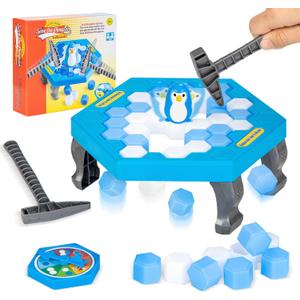 SS Save Penguin On Ice Game, Penguin Trap Break ice Activate Family Party Ice Breaking Kids Puzzle Table Knock Block