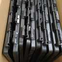 IRIS USA 24" 6-Panel Pet Dog Puppy Playpen with Door, for Puppy Small Dogs Keep Pets Secure Easy Assemble Easy Storing Customizable Non-Skid Rubber Feet, Foldable, Black