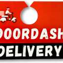8 x JOEZZY DoorDash Delivery Car Sign  Double-Sided for Dashers (Red, Black & White)