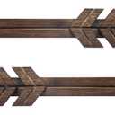 Dahey Rustic Wooden Arrow Wall Decor Farmhouse, 15" Wood Arrows Sign Wall Hanging Art Christmas Decoration for Home or Wedding, Set of 2