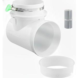 90 Degree Dryer Vent Elbow Space Saving Toolless Design for 4 Inch Dryer Hose Replacement Parts