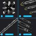 5 Pcs 5/8" Masonry Concrete Drill Bit Set for Tile Brick Glass Plastic Wood, Cross Tungsten Carbide Tip, Hex Shank, Work with Ceramic Porcelain Tile Wall Mirror Paver,5/8 Inch Drill Bits, 16mm