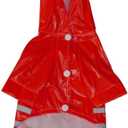 XYWHPGV Pet Dog Raincoat Dog Rain Jacket Poncho Coats Polyester Puppy Water-Repellent Hooded Rainwear with Reflective Stripes (Df36d 05a61 70e12 9c2f4 72ae0 ef88d