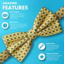 GoTie Men Geometric Bowtie (One Size Fits Most, The Bees-knees)