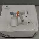 Tilswall Paint Sprayer,Upgraded Ultra-Light Electric Paint Spray Gun with 2 Nozzles & 3 Patterns Easy to Clean for Fences, Sheds, Walls, Ceilings, Furniture, Cabinets, Garden & DIY, White