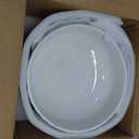 4 Quarts 2 Pcs Extra Large White Serving Bowls with Free Spoons, 12 inch Oversized Big Salad Bowls For Entertaining, Eating, Ceramic Serving Dishes, Pumpkin Serving Bowl Set For Fruit Soup Pasta, Diameter 12 inches