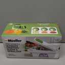 Mueller Pro-Series All-in-One, 12 Blade Mandoline Slicer for Kitchen, Food Chopper, Vegetable Slicer and Spiralizer, Cutter, Dicer, Grater, Kitchen Gadgets Sets with Container, White Sand/Pastel Green