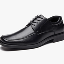 DECARSDZ Men's Classic Modern Formal Slip On Dress Shoes, 12, Black
