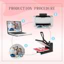 Sublimation Blanks Easter Ornaments Double Sided, 12pcs Sublimation Ornament Blanks Bulk, Sublimation Blanks Products for Birthday, Ceramic Ornaments for Crafts