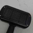 Self Cleaning Shedding Brush - Skin Friendly Grooming Tool for Dogs, Cats, and Puppies, Deshedding and Hair Removal for Long and Short Haired Pets, Black