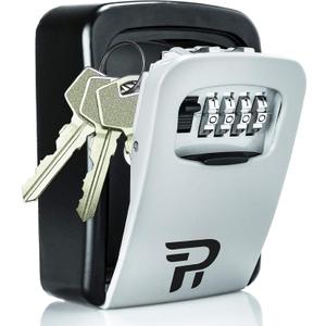 Lock Box for Keys with Code - Wall Mount Spare Key Lockbox Outdoor - Combination Lock Box Hiders to Hide a Key Outside