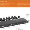 Tecmojo 1U Rack Mount 19 Outlet PDU Power Distribution Unit Power Strip Circuit Breaker fits 19-inch AV/Network/Server Cabinet/Closet/Enclosure
