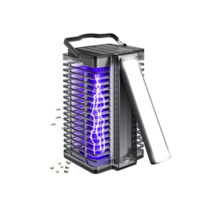 Solar Bug Zapper Outdoor, Evolpol Rechargeable Mosquito Zapper for Indoor with 4200V High Powered UV Light Can Attract Gnats, Mosquitoes, Electric Fly Zapper, Insect Zapper