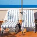 Tudomro 2 Pcs Clear Plastic Chaise Lounge Cover Waterproof Patio Lounge Chair Furniture Cover Heavy Duty 85L x 33W x 33H for Outdoor