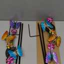 Solar Lights Outdoor Waterproof Garden Butterfly Light Decorative Solar Stake Lights with Butterflies Decor for Garden Yard Lawn Patio Pathway(2 Pack)