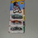 Hot Wheels Pack of 4 (Stockar, HW450F, 08 Ford Focus, Automobile Pininfarina Battista