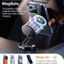 TORRAS Magnetic for iPhone 15 Pro Max Case, [Compatible with MagSafe] [Non-Yellowing] 12FT Military Grade Drop Tested Slim Protective Anti-Scratch Cover, Guardian Series, Crystal Clear Blue 6.7"